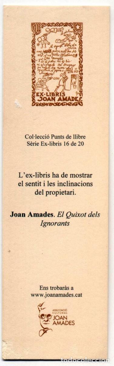 Coleccionismo marcap&aacute;ginas: MARCAP&Aacute;GINA EX-LIBRIS JOAN AMADES