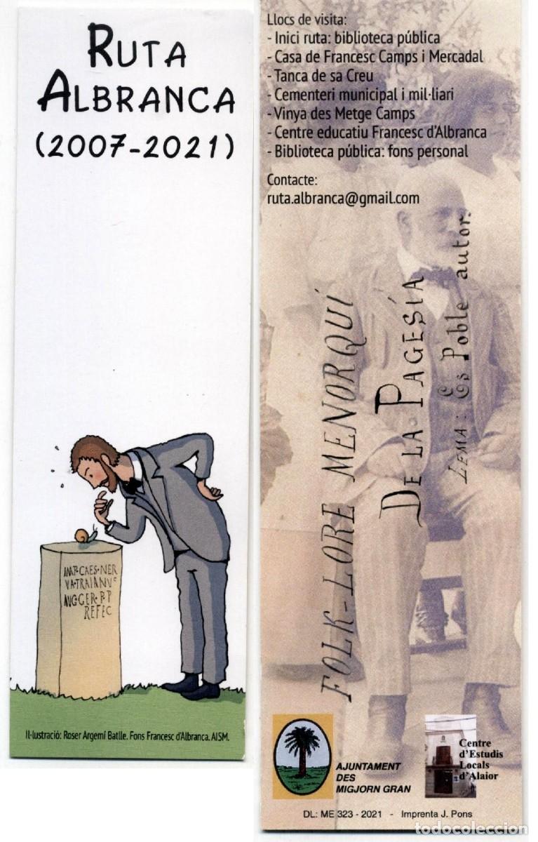 Coleccionismo marcap&aacute;ginas: MARCAP&Aacute;GINA RUTA ALBRANCA 2007-2021