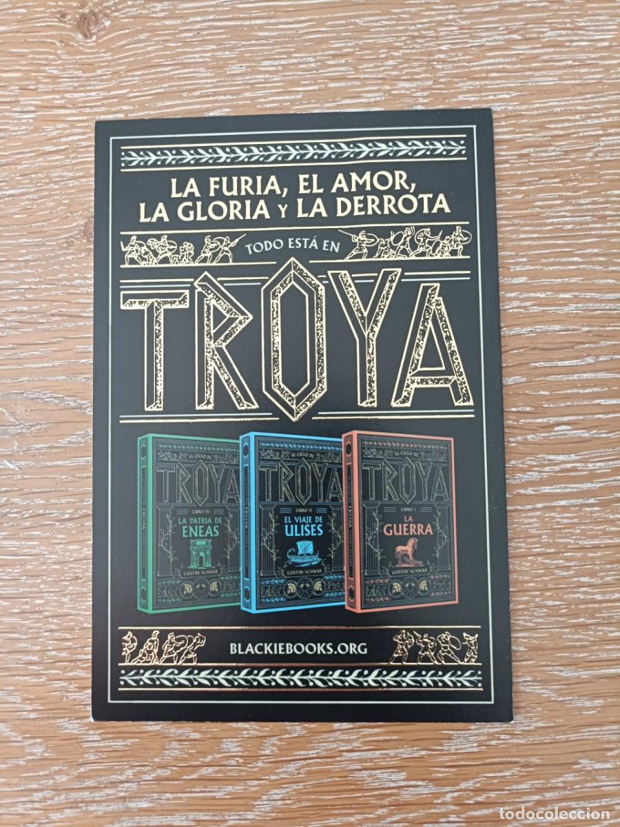 Coleccionismo marcap&aacute;ginas: MARCAP&Aacute;GINAS TAMA&Ntilde;O POSTAL - BLACKIE BOOKS - LA FURIA, EL AMOR, LA GLORIA Y LA DERROTA - TROYA