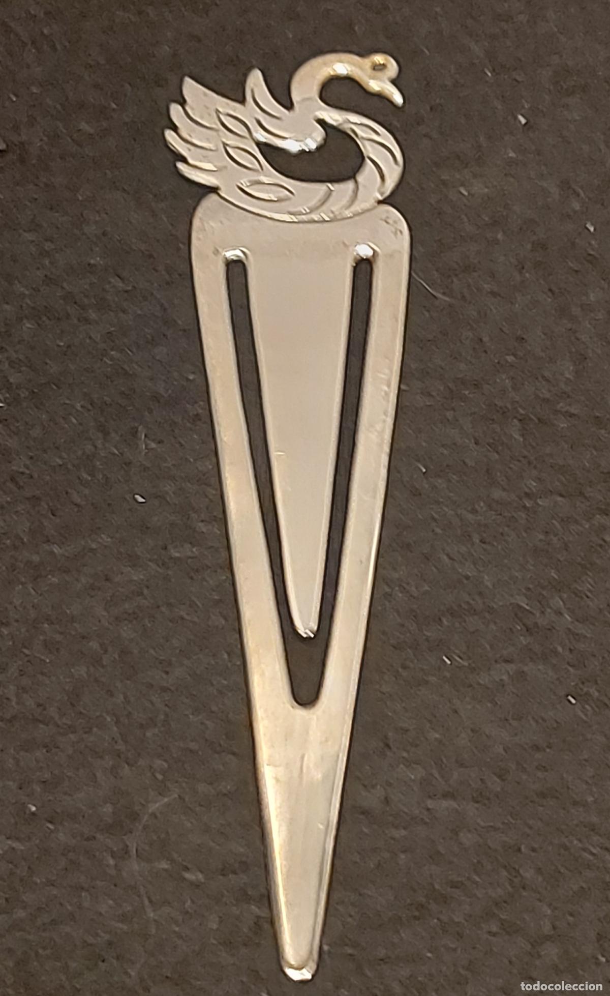 Coleccionismo marcap&aacute;ginas: MARCAP&Aacute;GINAS DE PLATA DE LEY 925 | CISNE | HECHO EN M&Eacute;XICO | 10 CM