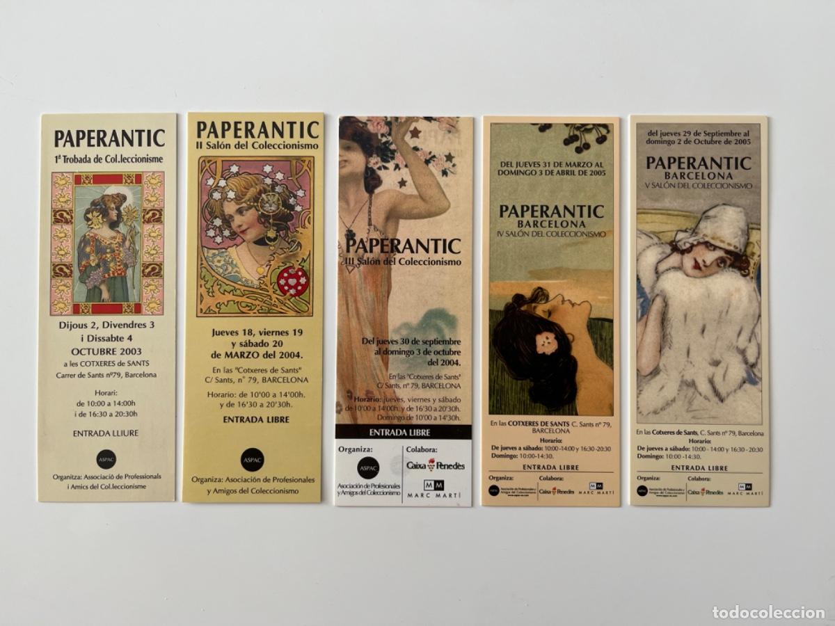 Coleccionismo marcap&aacute;ginas: MARCAPAGINAS &rdquo; PAPERANTIC&rdquo;. 5 PRIMEROS NUMEROS - Foto 1