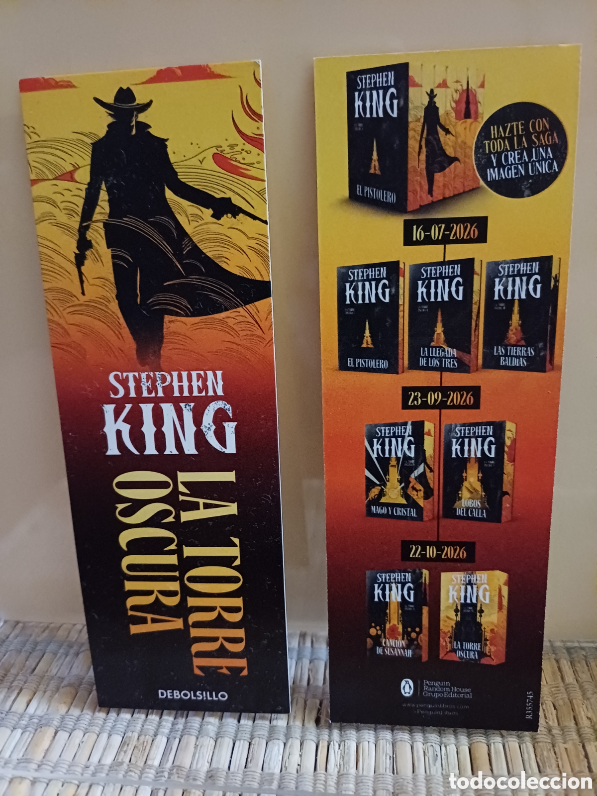 Coleccionismo marcap&aacute;ginas: Marcap&aacute;ginas La torre oscura Stephen King