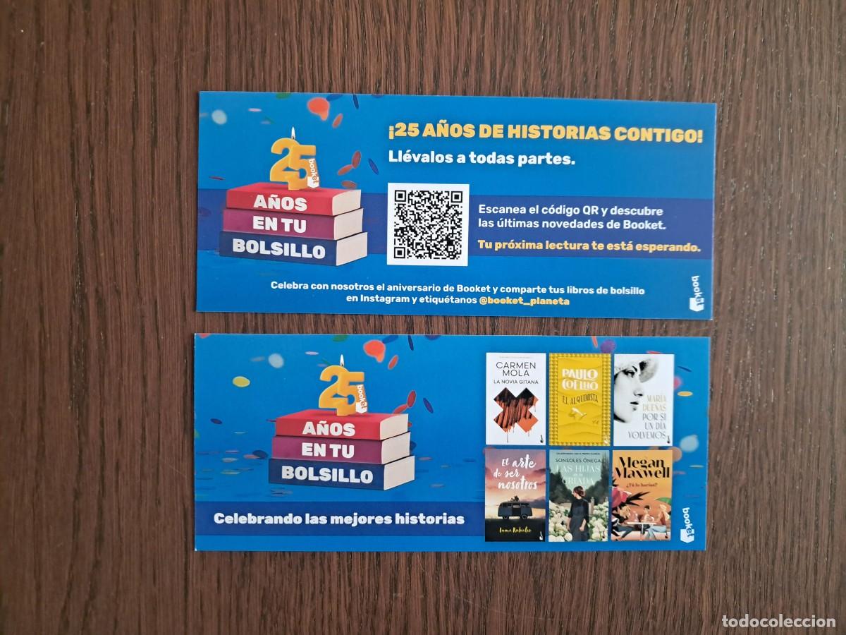 Coleccionismo marcap&aacute;ginas: marcap&aacute;ginas, punto de libro, booket, 25 a&ntilde;os en tu bolsillo.