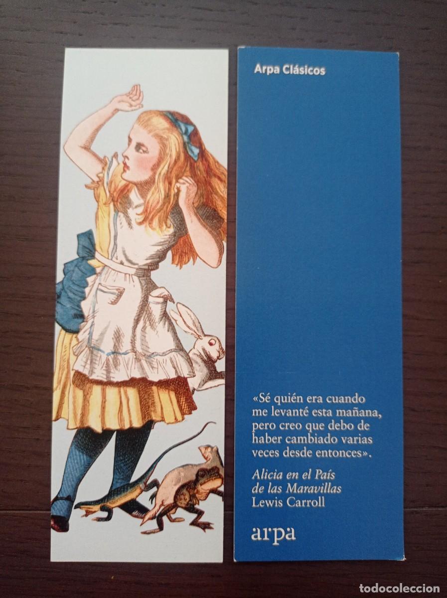 Coleccionismo marcap&aacute;ginas: MARCAP&Aacute;GINAS. ARPA CL&Aacute;SICOS. LEWIS CARROLL. ALICIA EN EL PA&Iacute;S DE LAS MARAVILLAS