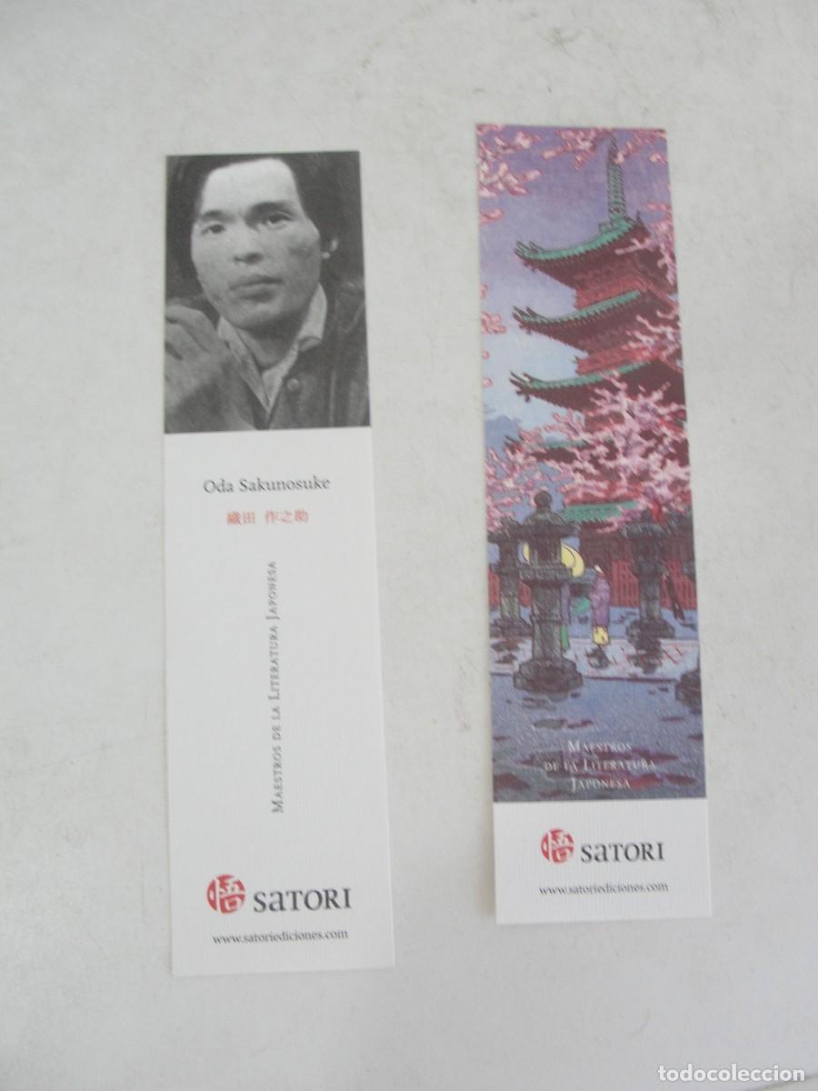 Coleccionismo marcap&aacute;ginas: 2 MARCAPAGINAS PUNTO LECTURA SATORI - ODA SAKUNOSUKE / GENERICO - 20 CMS