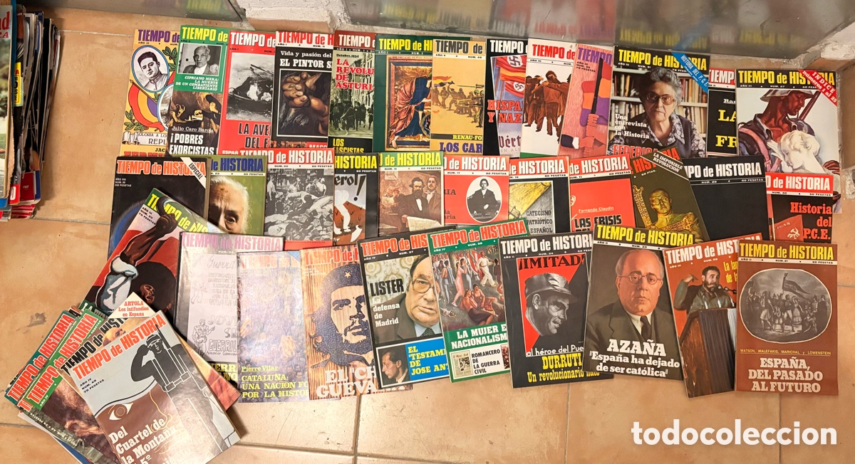 Coleccionismo marcap&aacute;ginas: Gran colecci&oacute;n Tiempo de Historia (A&ntilde;o 1, n&uacute;meros antiguos, 40+ ejemplares)
