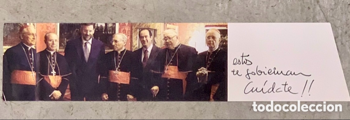 Coleccionismo marcap&aacute;ginas: Marcapaginas. Estos nos gobiernan. Cu&iacute;date!