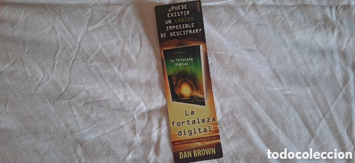 Coleccionismo marcap&aacute;ginas: Marcapaginas FORTALEZA DIGITAL Dan Brown