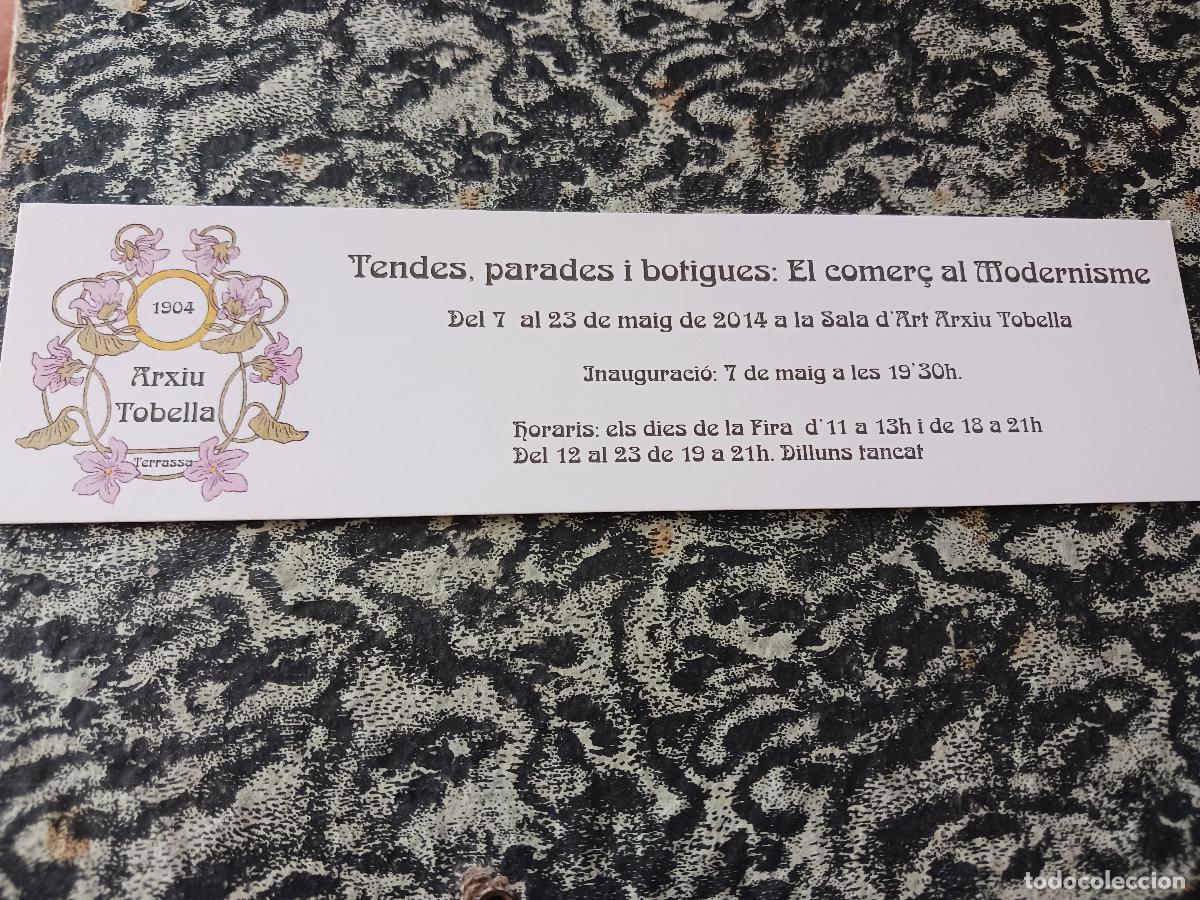 Coleccionismo marcap&aacute;ginas: arxiu tobella, tendes, parades i botigues, el comer&ccedil; al modernisme, ajuntament de terrassa