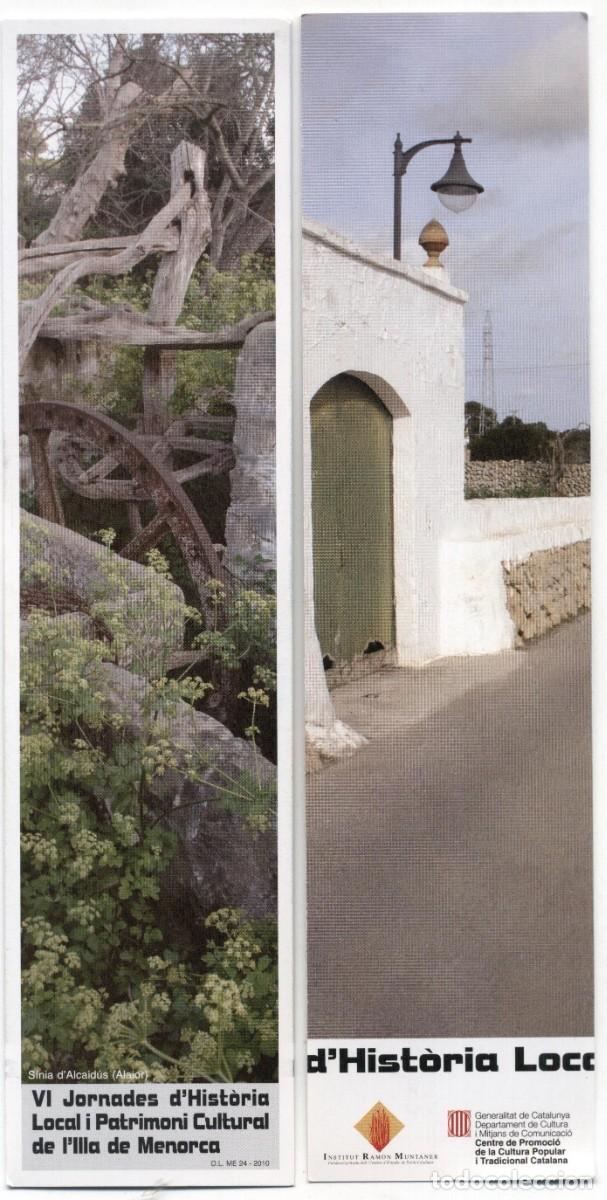 Coleccionismo marcap&aacute;ginas: MARCAP&Aacute;GINAS COLECCI&Oacute;N VI JORNADES D'HIST&Ograve;RIA LOCAL I PATRIMONI CULTURAL DE MENORCA