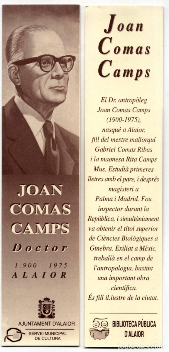 Coleccionismo marcap&aacute;ginas: MARCAP&Aacute;GINAS JOAN COMAS CAMPS AJUNTAMENT D'ALAIOR (MENORCA)