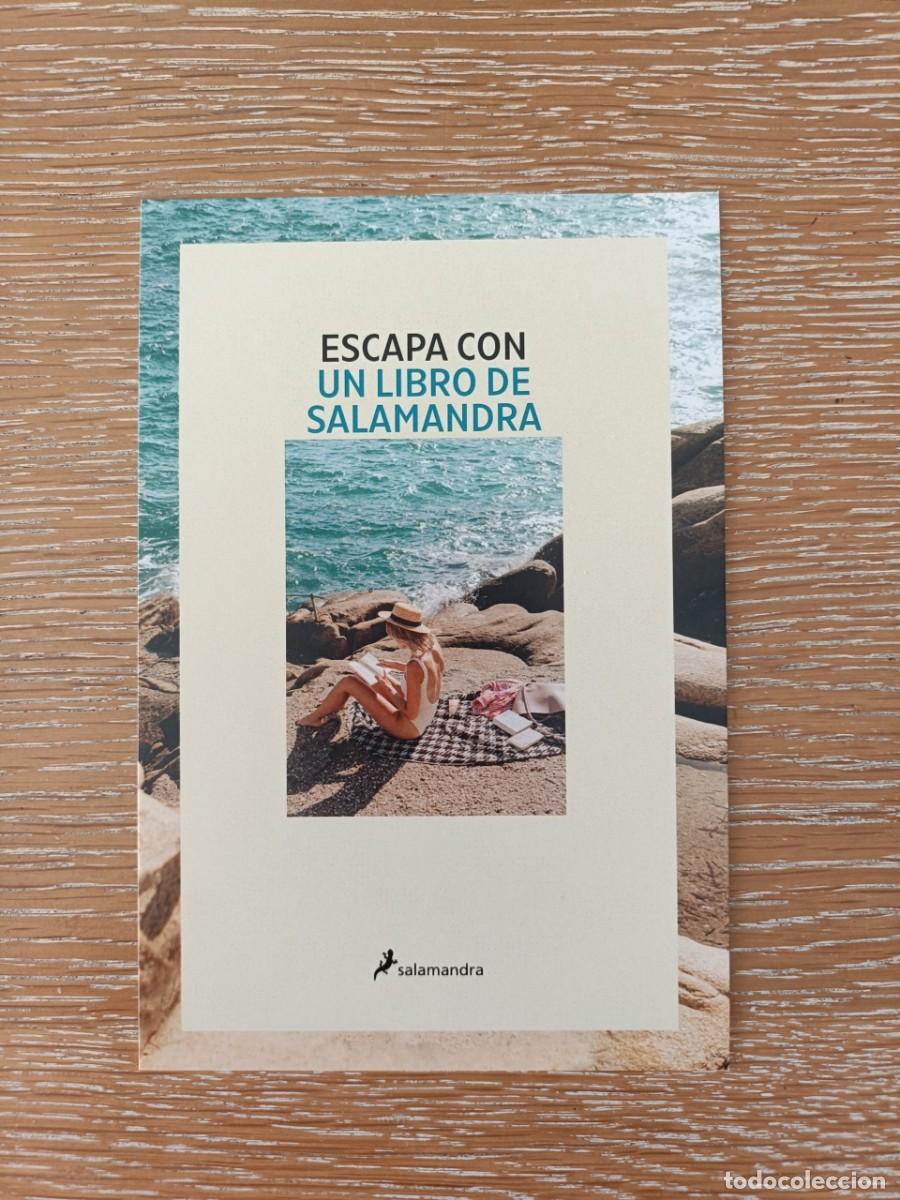 Coleccionismo marcap&aacute;ginas: MARCAP&Aacute;GINAS TAMA&Ntilde;O POSTAL - ESCAPA CON UN LIBRO DE SALAMANDRA