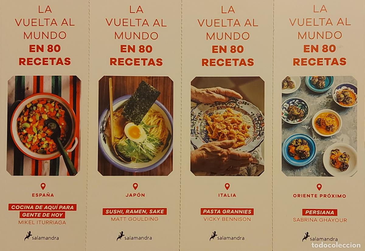 Coleccionismo marcap&aacute;ginas: MARCAP&Aacute;GINAS - SALAMANDRA - LA VUELTA AL MUNDG EN 80 RECETAS