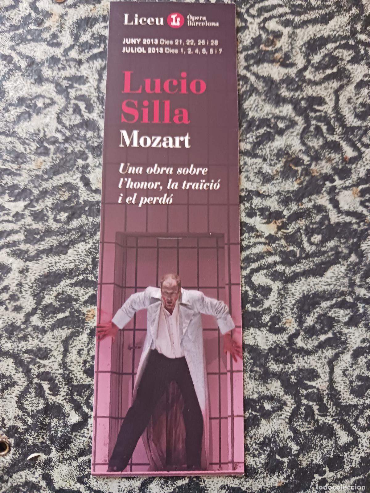 Coleccionismo marcap&aacute;ginas: LICEU - LUCIO SILLA MOZART