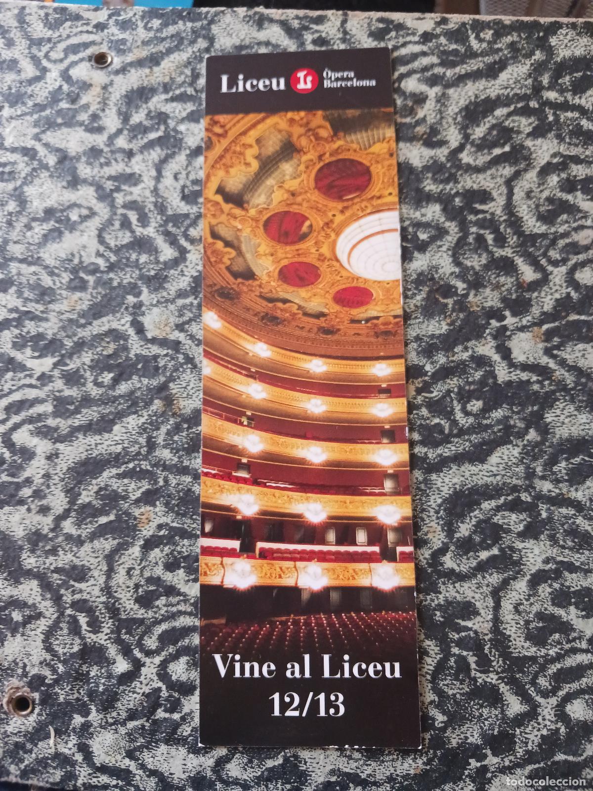 Coleccionismo marcap&aacute;ginas: LICEU - vine al liceo, 2013