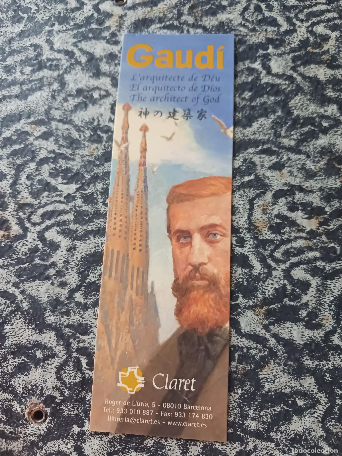 Coleccionismo marcap&aacute;ginas: antoni gaudi, el arquitecte de deu, llibreria claret
