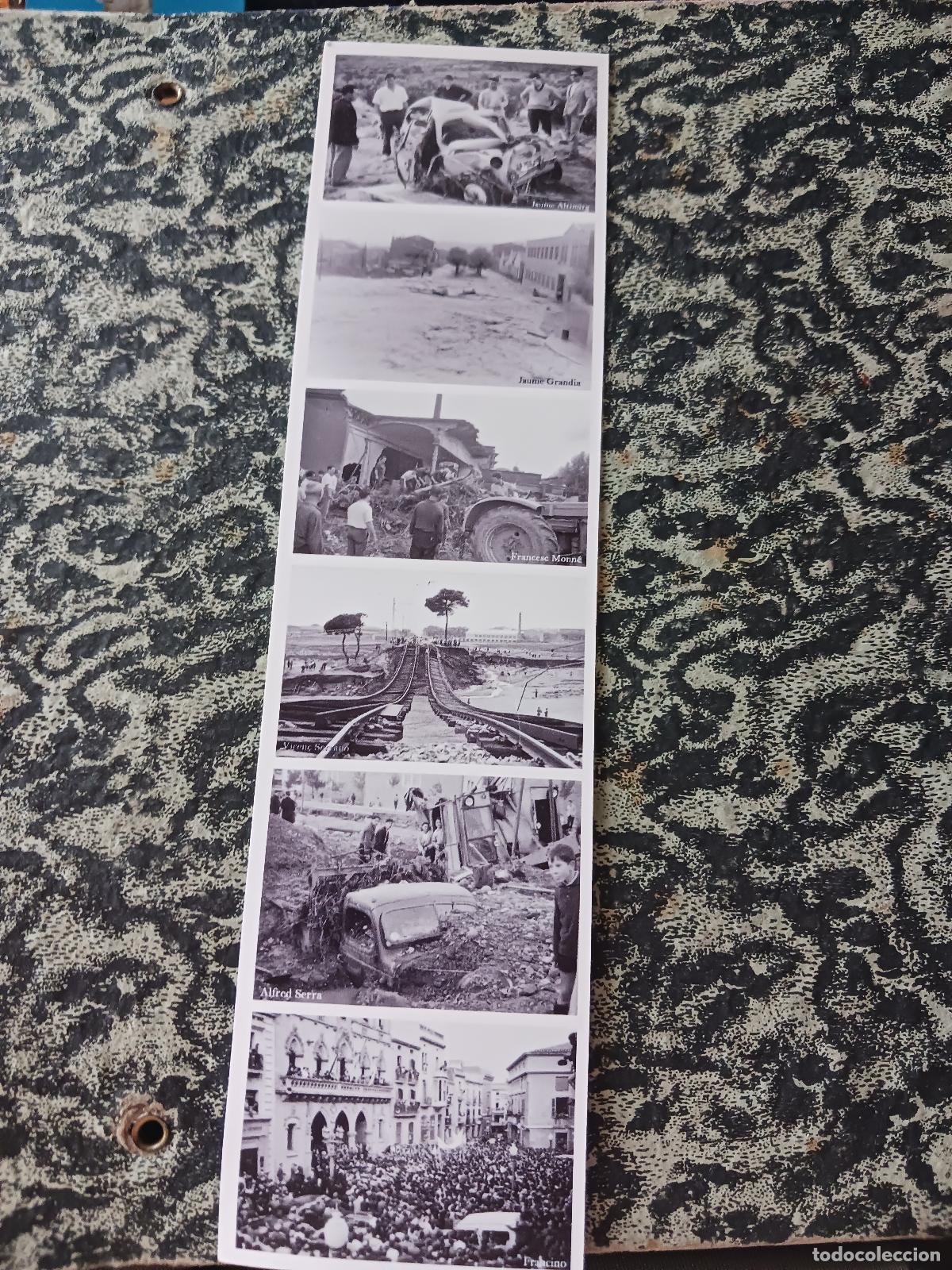 Coleccionismo marcap&aacute;ginas: riueades de fotos, aniversari de les riuades del 1962, arxiu tobella, terrassa