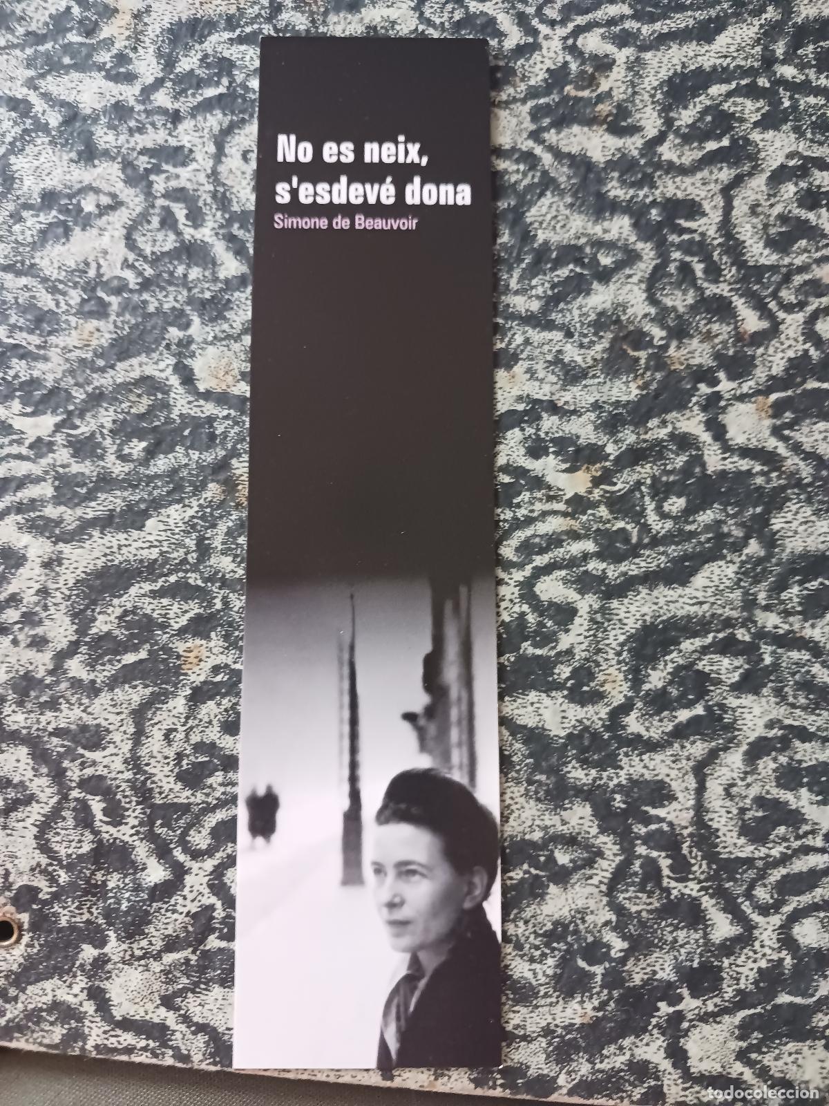 Coleccionismo marcap&aacute;ginas: simone debeauvoir, ajuntament de terrassa, politiques de genere