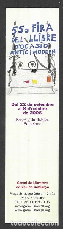 Coleccionismo marcap&aacute;ginas: Marcapaginas. Punt de Llibre. 55&ordf; Fira del Llibre D'Ocasi&oacute; Antic i Modern. 2006