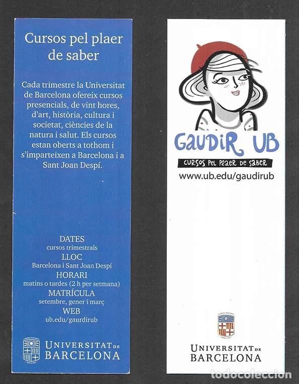 Coleccionismo marcap&aacute;ginas: Marcapaginas. Punt de Llibre. Gaudir UB cursos pel plaer de saber.