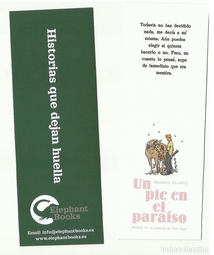 Coleccionismo marcap&aacute;ginas: marcap&aacute;ginas c&oacute;mic pie para&iacute;so, editorial Elephant Books