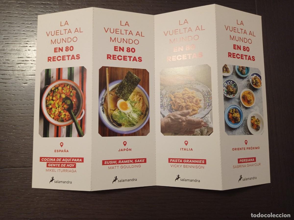 Coleccionismo marcap&aacute;ginas: 4 MARCAP&Aacute;GINAS. MARCAP&Aacute;GINAS. ABANICO. SALAMANDRA.SABRINA GHAYOUR. LA VUELTA AL MUNDO EN 80 RECETAS