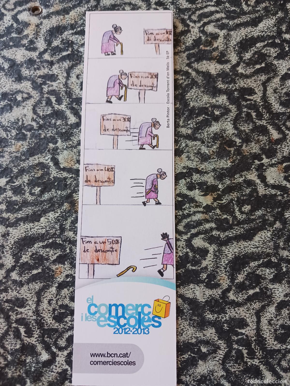 Coleccionismo marcap&aacute;ginas: el comer&ccedil; a les escoles, ajuntament de barcelona 2012, escola torrent d`en melis