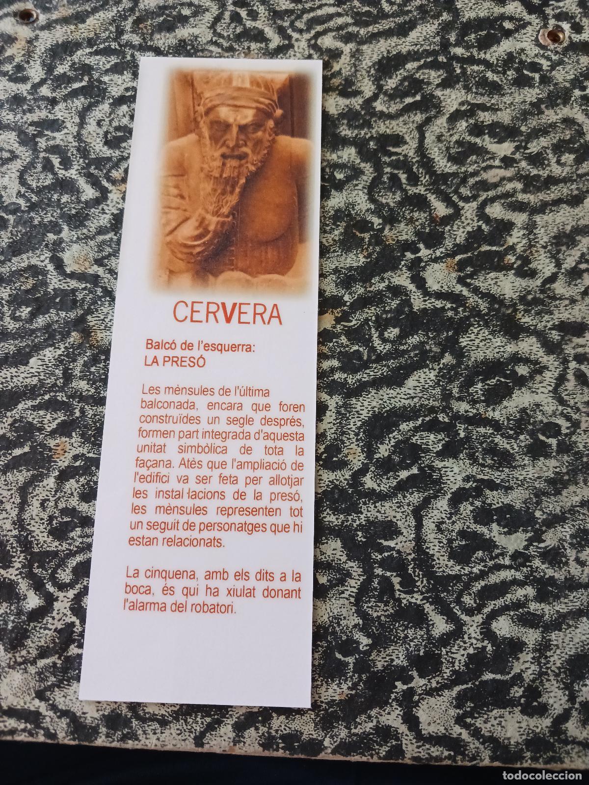Coleccionismo marcap&aacute;ginas: plastico, cervera, donant l`alarma de robatori - Foto 2