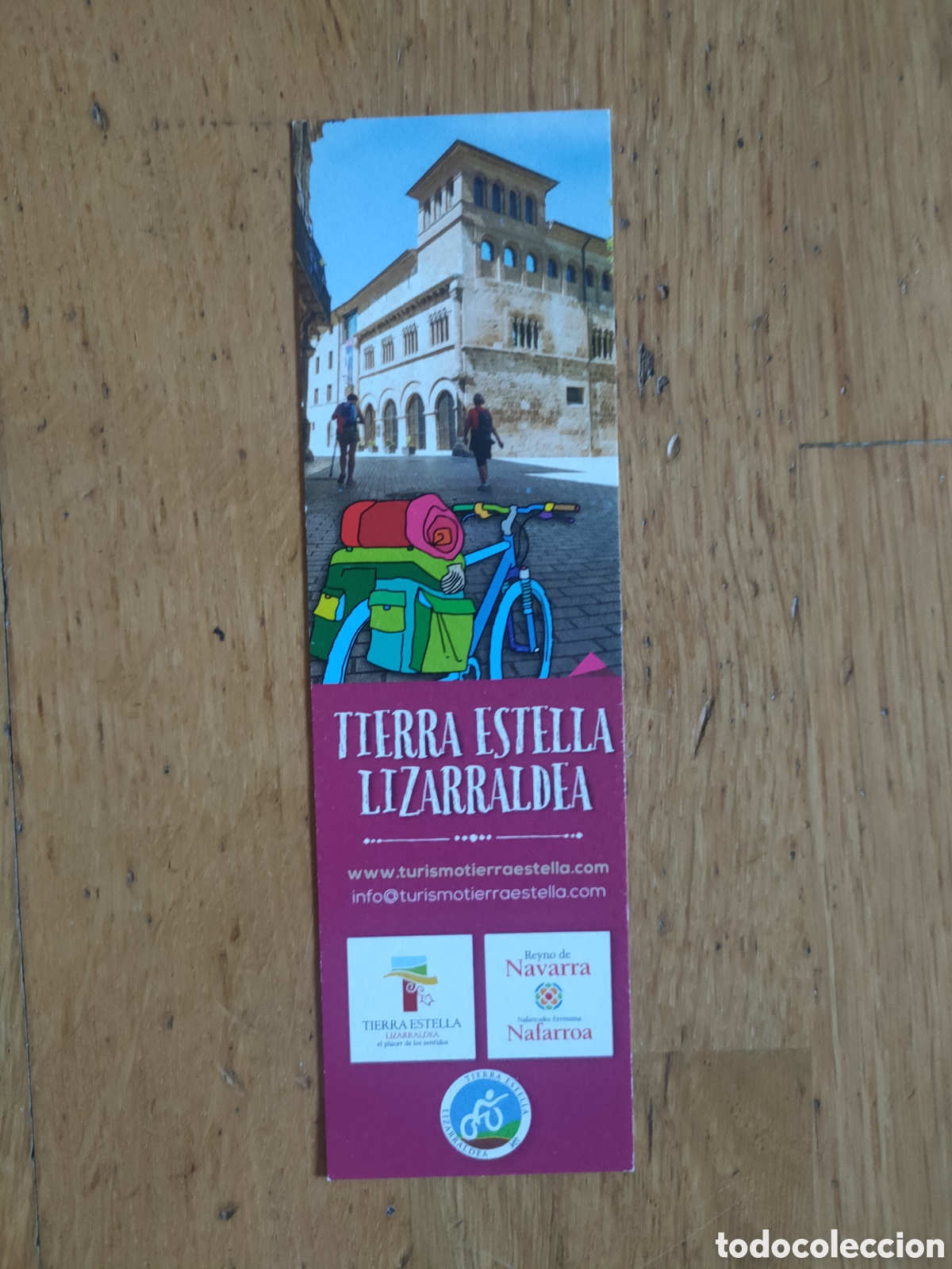 Coleccionismo marcap&aacute;ginas: Marcap&aacute;ginas calendario 2018 Turismo Estella (Navarra)