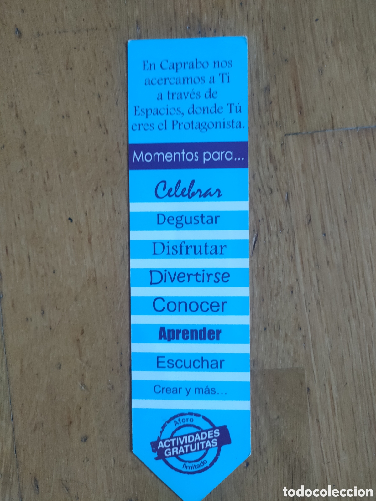 Coleccionismo marcap&aacute;ginas: Marcap&aacute;ginas Supermercado Caprabo - Foto 2