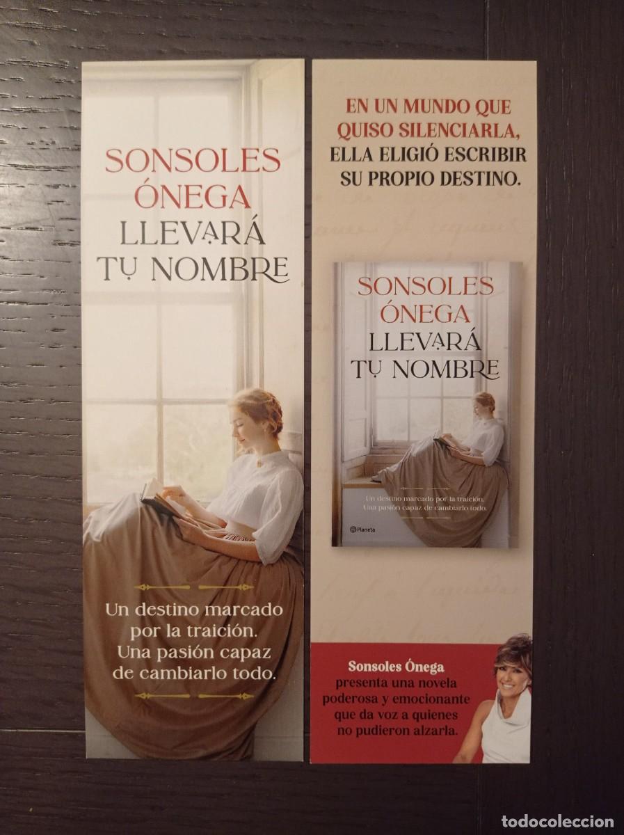 Coleccionismo marcap&aacute;ginas: MARCAP&Aacute;GINAS. PLANETA. SONSOLES &Oacute;NEGA. LLEVAR&Aacute; TU NOMBRE