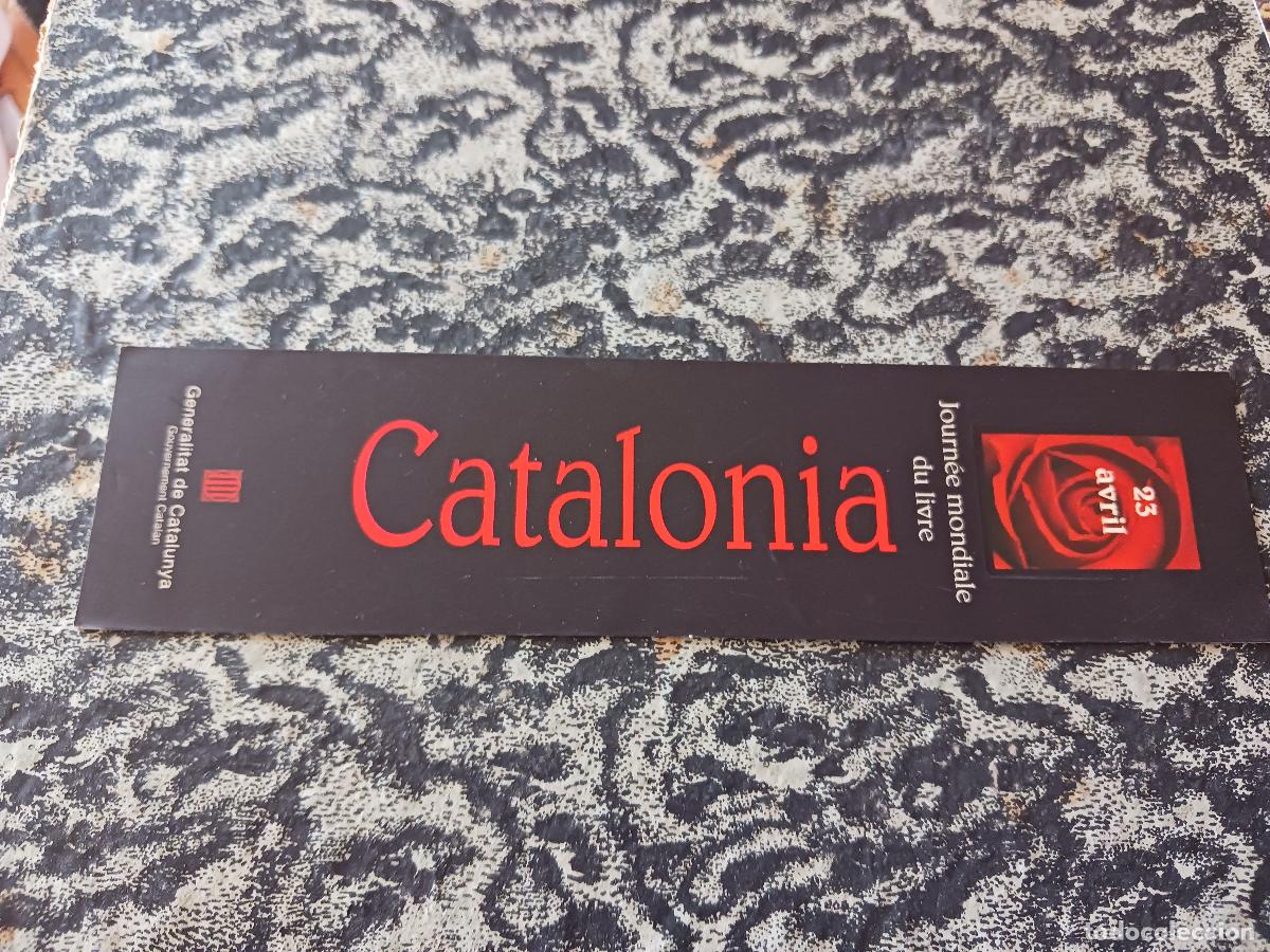 Coleccionismo marcap&aacute;ginas: journee mundiale du livre, catalonia, generalitat de catalunya