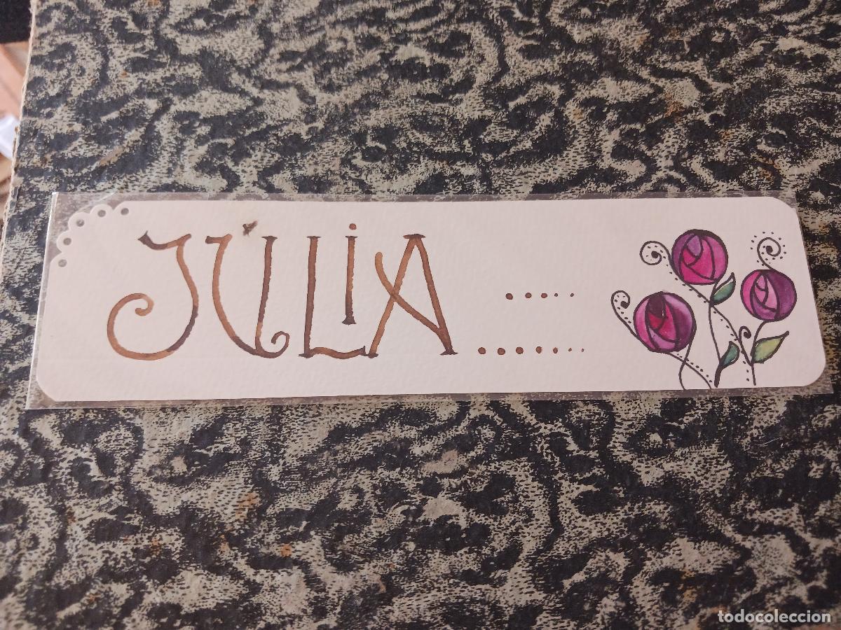 Coleccionismo marcap&aacute;ginas: artesanal, julia, firma su&ntilde;&egrave;r