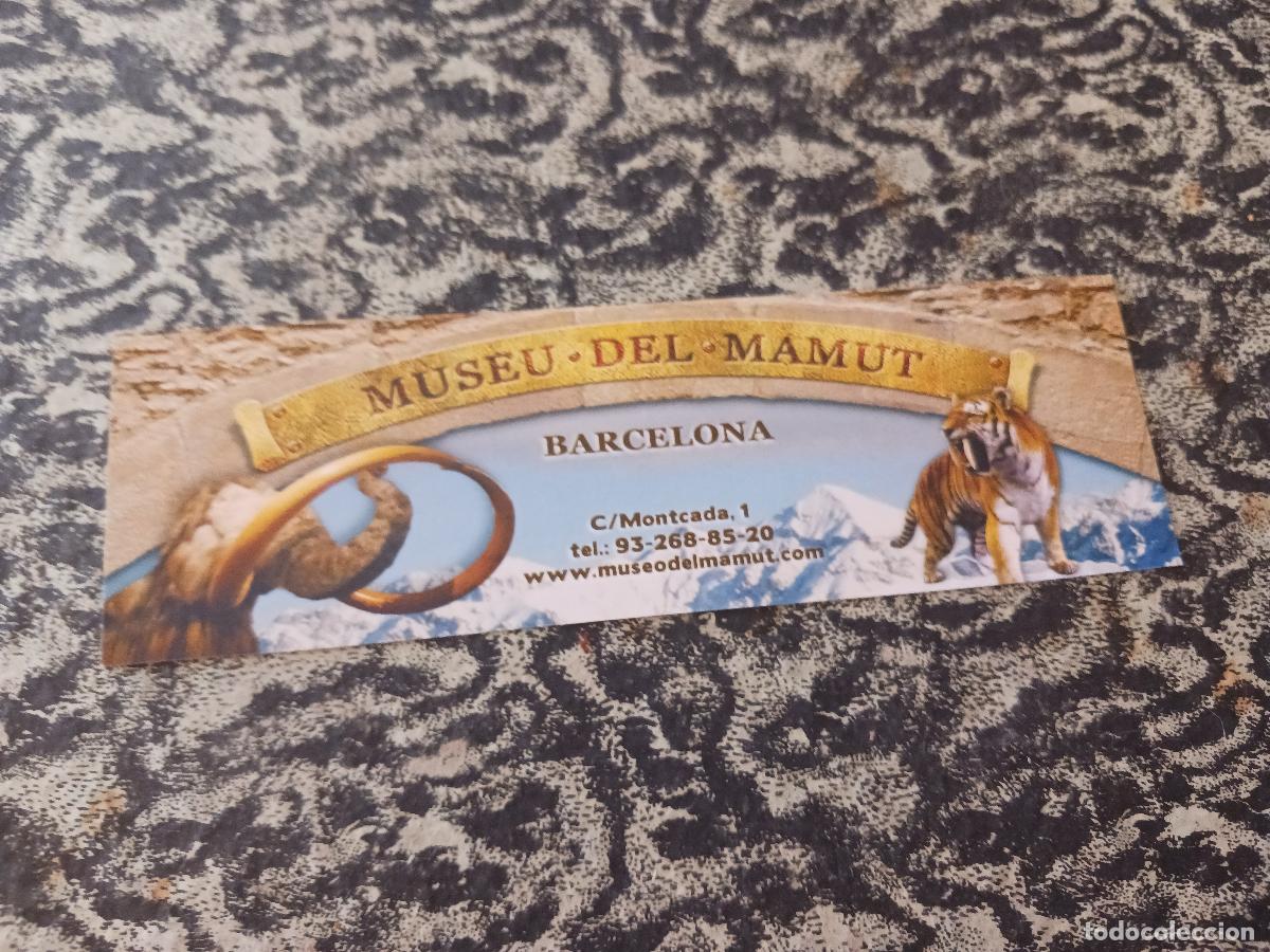 Coleccionismo marcap&aacute;ginas: museu del mamut de barcelona