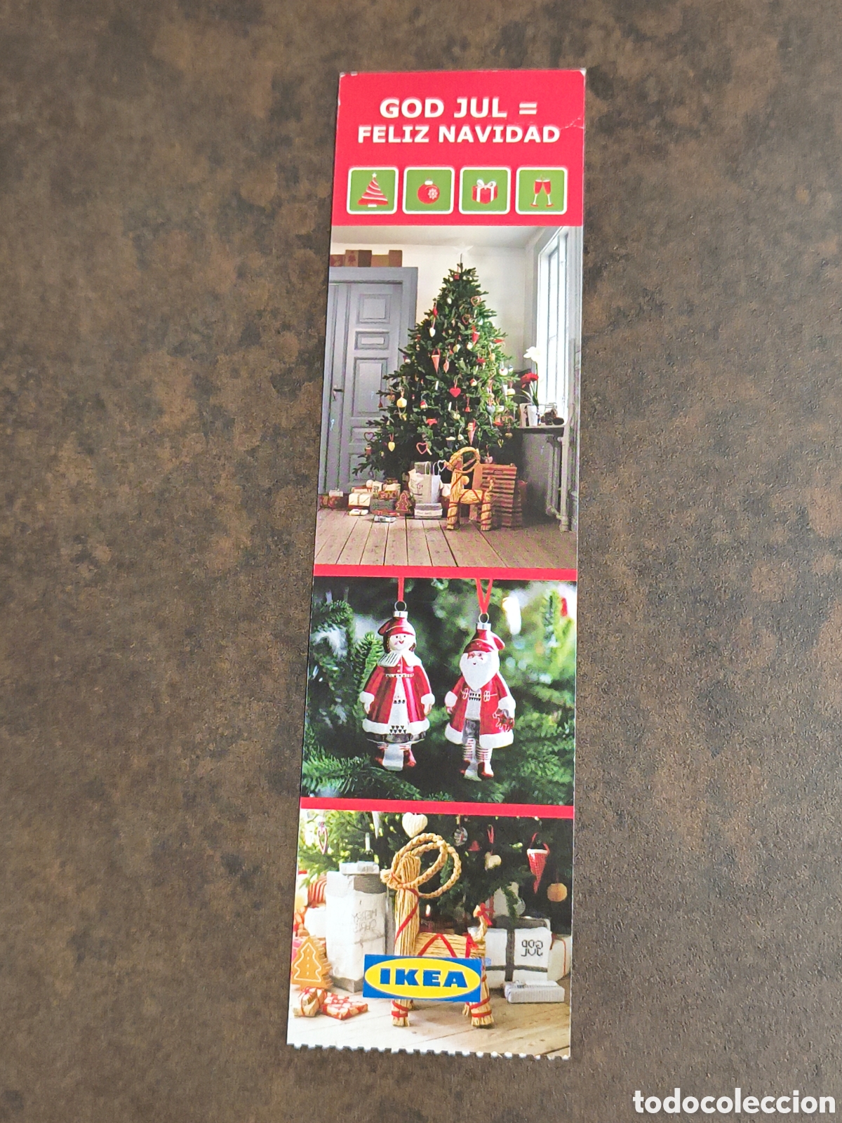 Coleccionismo marcap&aacute;ginas: MARCAPAGINAS IKEA GOD JUL FELIZ NAVIDAD