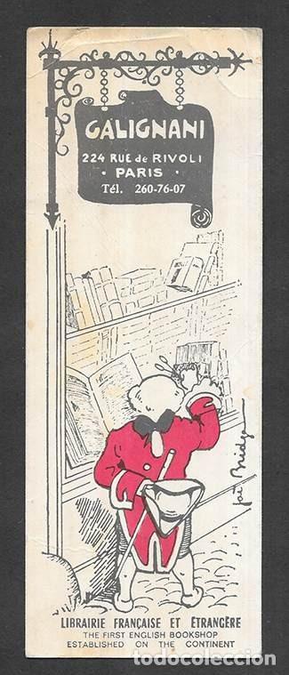 Coleccionismo marcap&aacute;ginas: Marcapaginas. Punt de Llibre. Galignani. 224 Rue de Rivoli . Paris