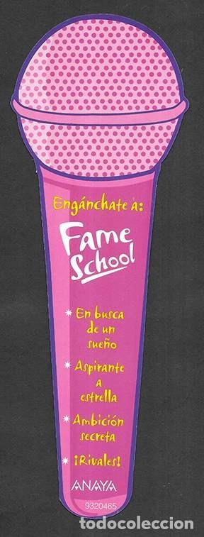 Coleccionismo marcap&aacute;ginas: Marcapaginas. Punt de Llibre. Fame School Anaya. troquelado
