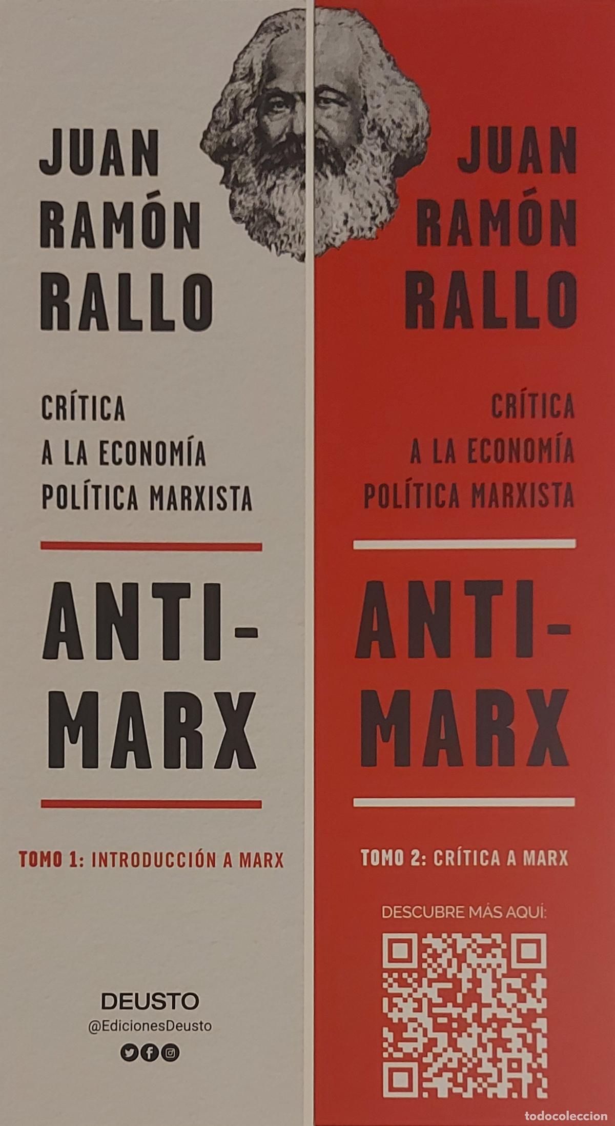 Coleccionismo marcap&aacute;ginas: MARCAPAGINAS - DEUSTO - ANTI - MARX - JUAN RAMON RALLO