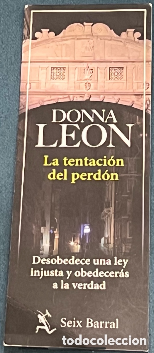 Coleccionismo marcap&aacute;ginas: Marcapaginas. Donna Leon. El Corte Ingl&eacute;s.