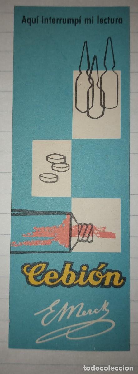 Coleccionismo marcap&aacute;ginas: MARCAPAGINAS ANTIGUO, CEBION, LABORATORIOS MERCK