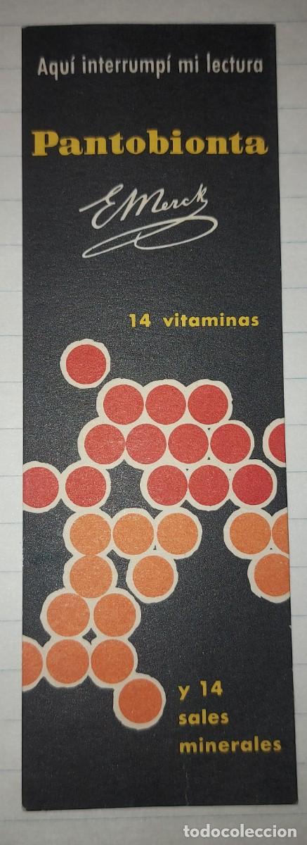 Coleccionismo marcap&aacute;ginas: MARCAPAGINAS ANTIGUO, PANTOBIONTA , LABORATORIOS MERCK