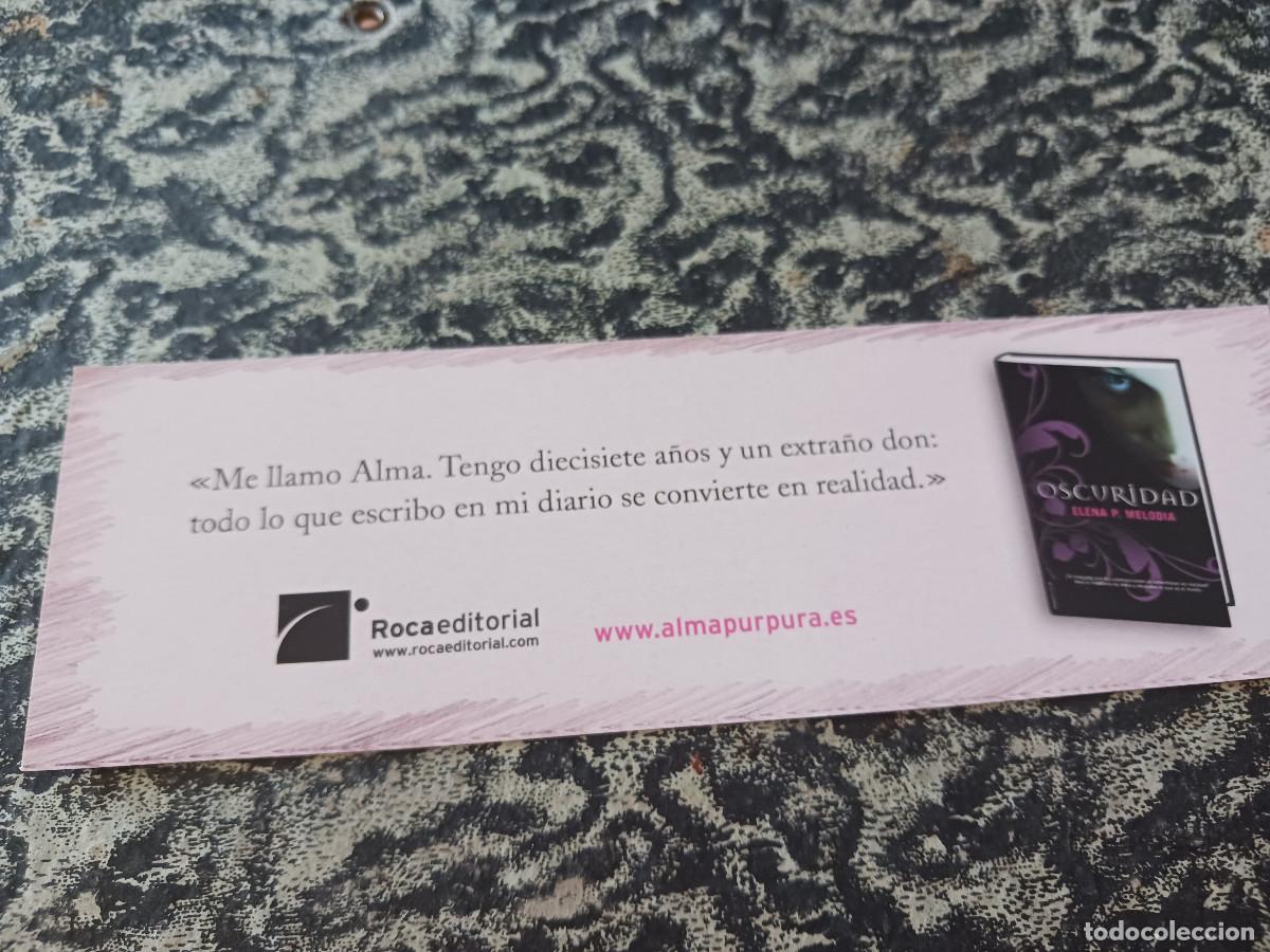 Coleccionismo marcap&aacute;ginas: oscuridad, elena p. melodia, rocaeditorial