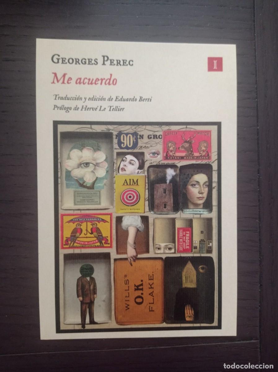 Coleccionismo marcap&aacute;ginas: MARCAP&Aacute;GINAS. IMPEDIMENTA. GEORGES PEREC. ME ACUERDO