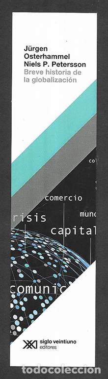 Coleccionismo marcap&aacute;ginas: Marcapaginas. Punt de Llibre. Breve Historia de la Globalizaci&oacute;n. siglo XXI