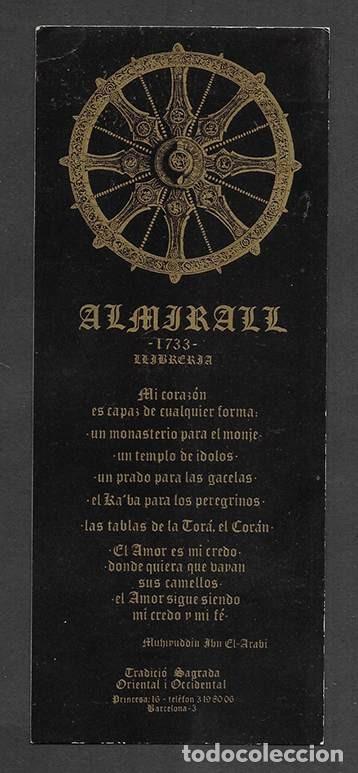 Coleccionismo marcap&aacute;ginas: Marcapaginas. Punt de Llibre. Almirall 1733 Llibreria. tradici&oacute; sagrada oriental i occidental
