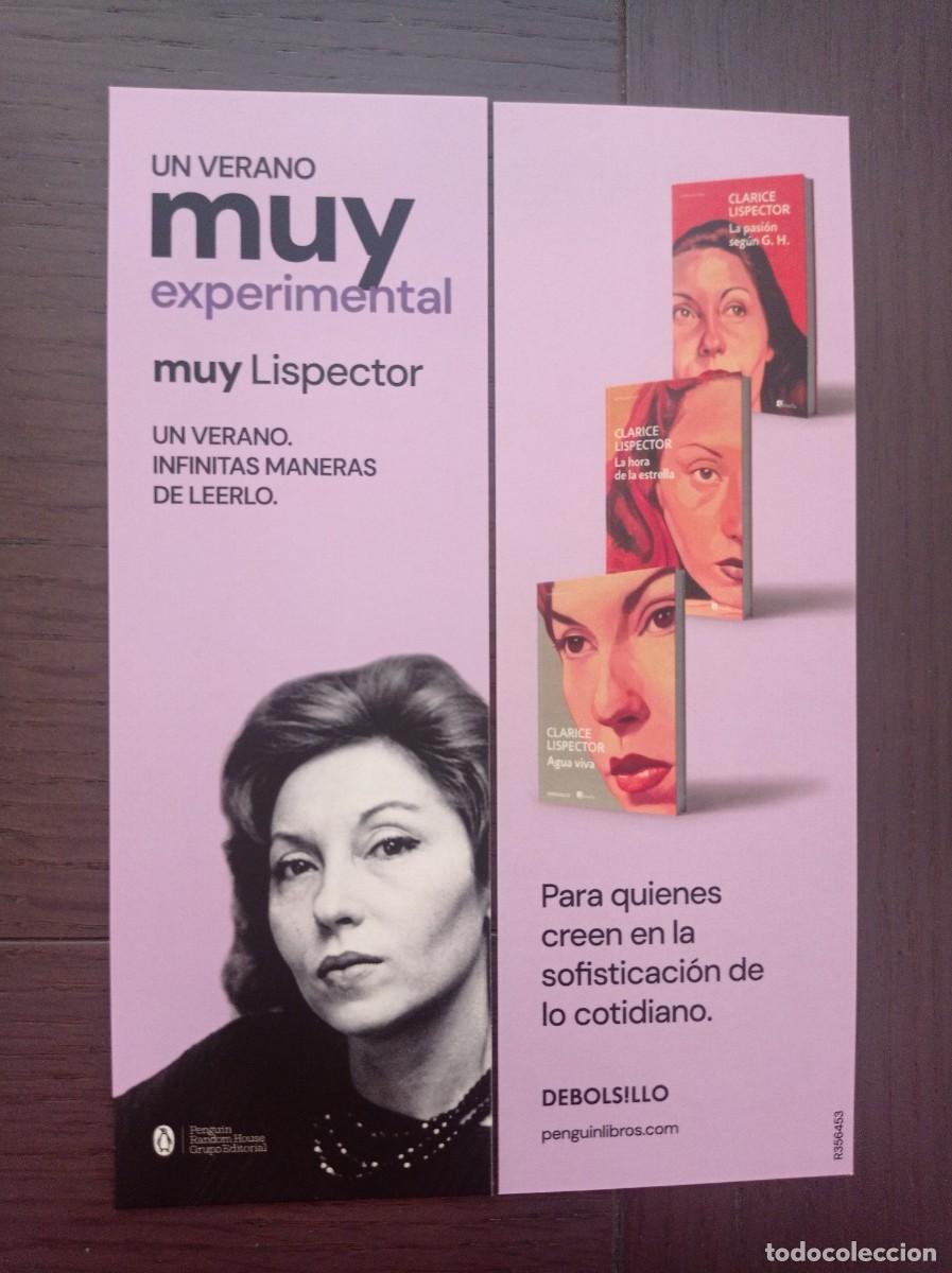 Coleccionismo marcap&aacute;ginas: MARCAP&Aacute;GINAS. DEBOLSILLO. CLARICE LISPECTOR. UN VERANO MUY EXPERIMENTAL