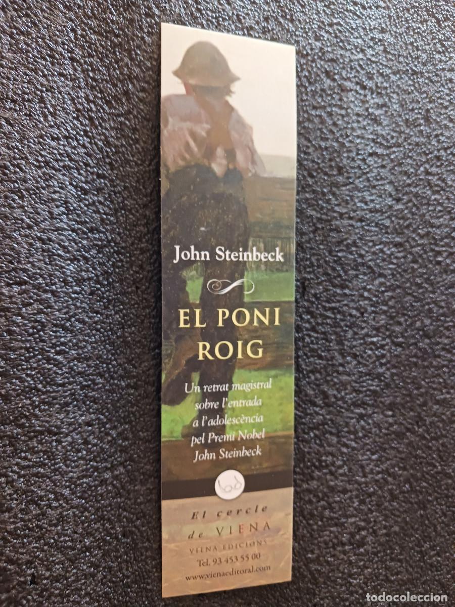 Coleccionismo marcap&aacute;ginas: el poni roig, john steinbeck, viena edicions
