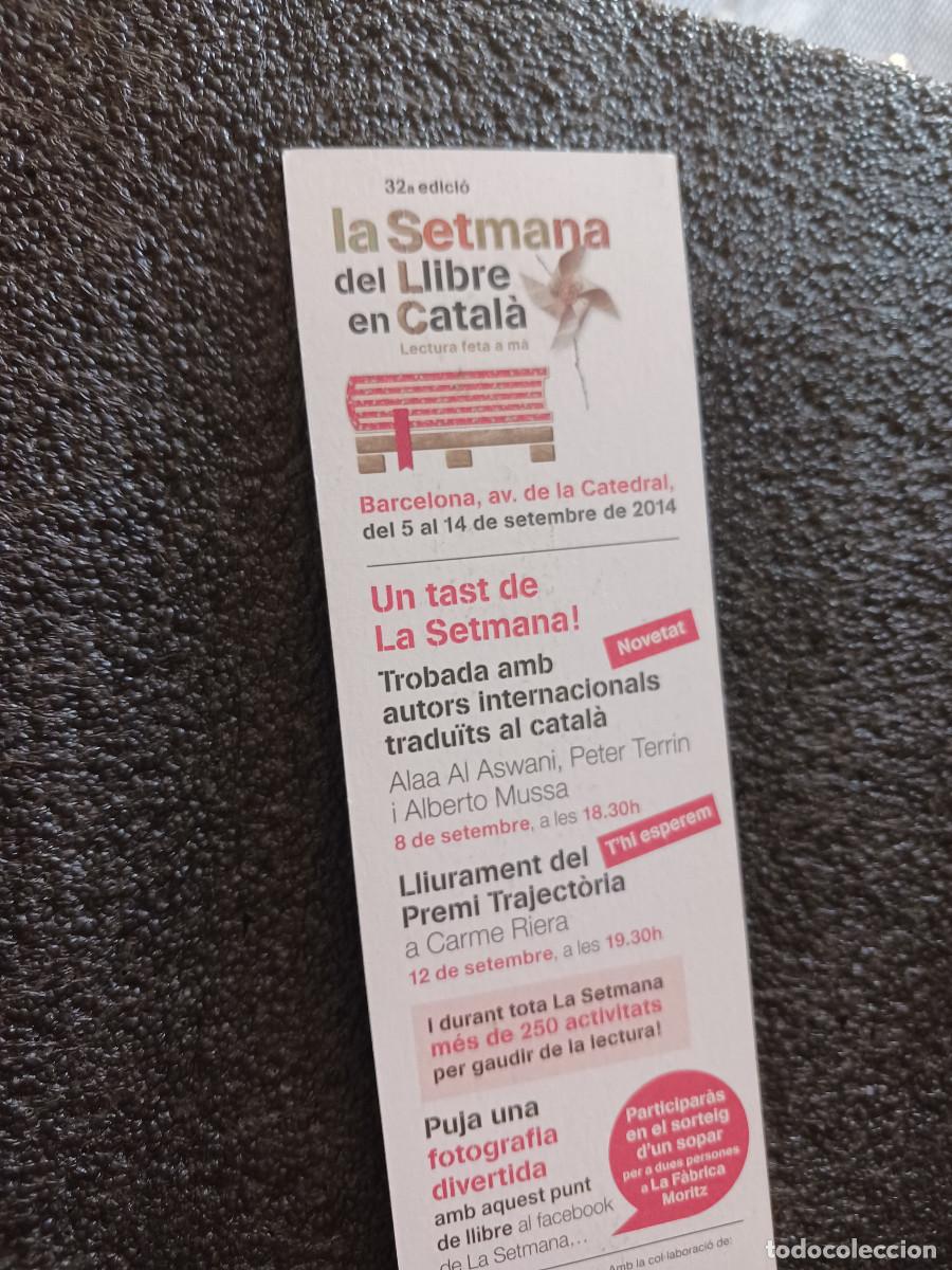 Coleccionismo marcap&aacute;ginas: la setmana del llibre catala 2014, francesca llopis - Foto 2