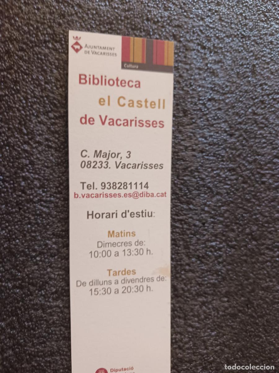 Coleccionismo marcap&aacute;ginas: barraca de vinya, biblioteca de el castell de vacarisses - Foto 2