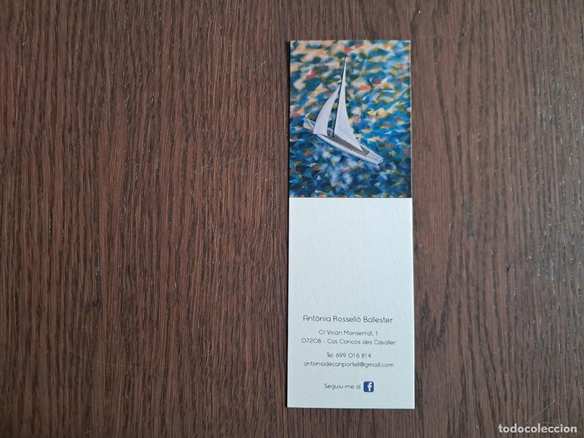 Coleccionismo marcap&aacute;ginas: marcap&aacute;ginas, punto de libro de publicidad, Antonia Rossello, pintura. Mallorca.